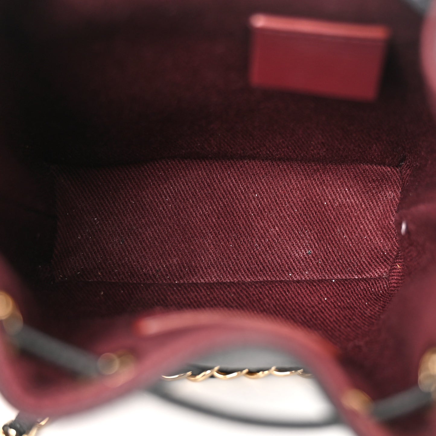 Caviar Quilted Mini CC Pocket Bucket Bag Black