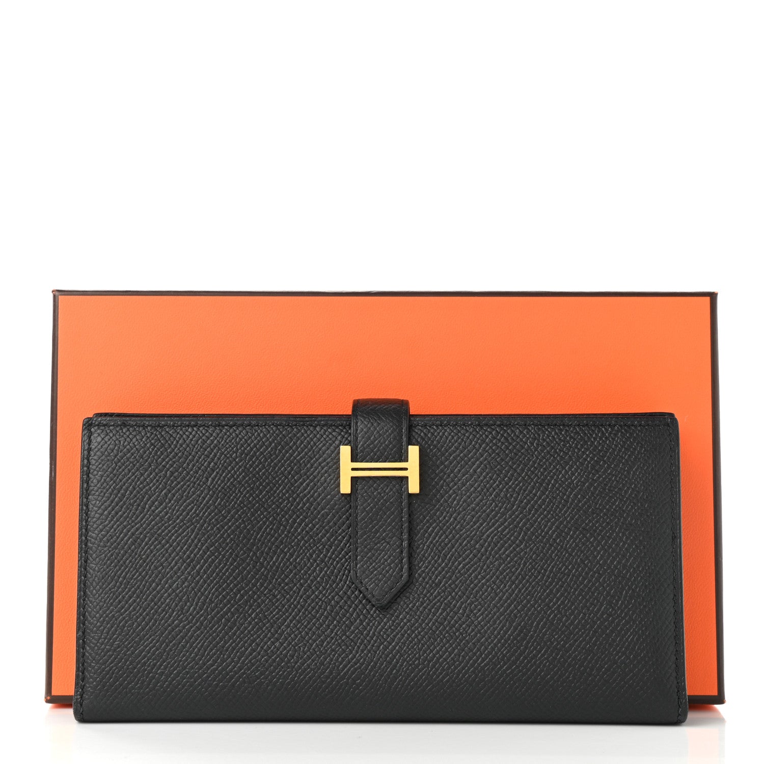 Hermes Epsom Bearn Gusset Wallet Black 8 of 8