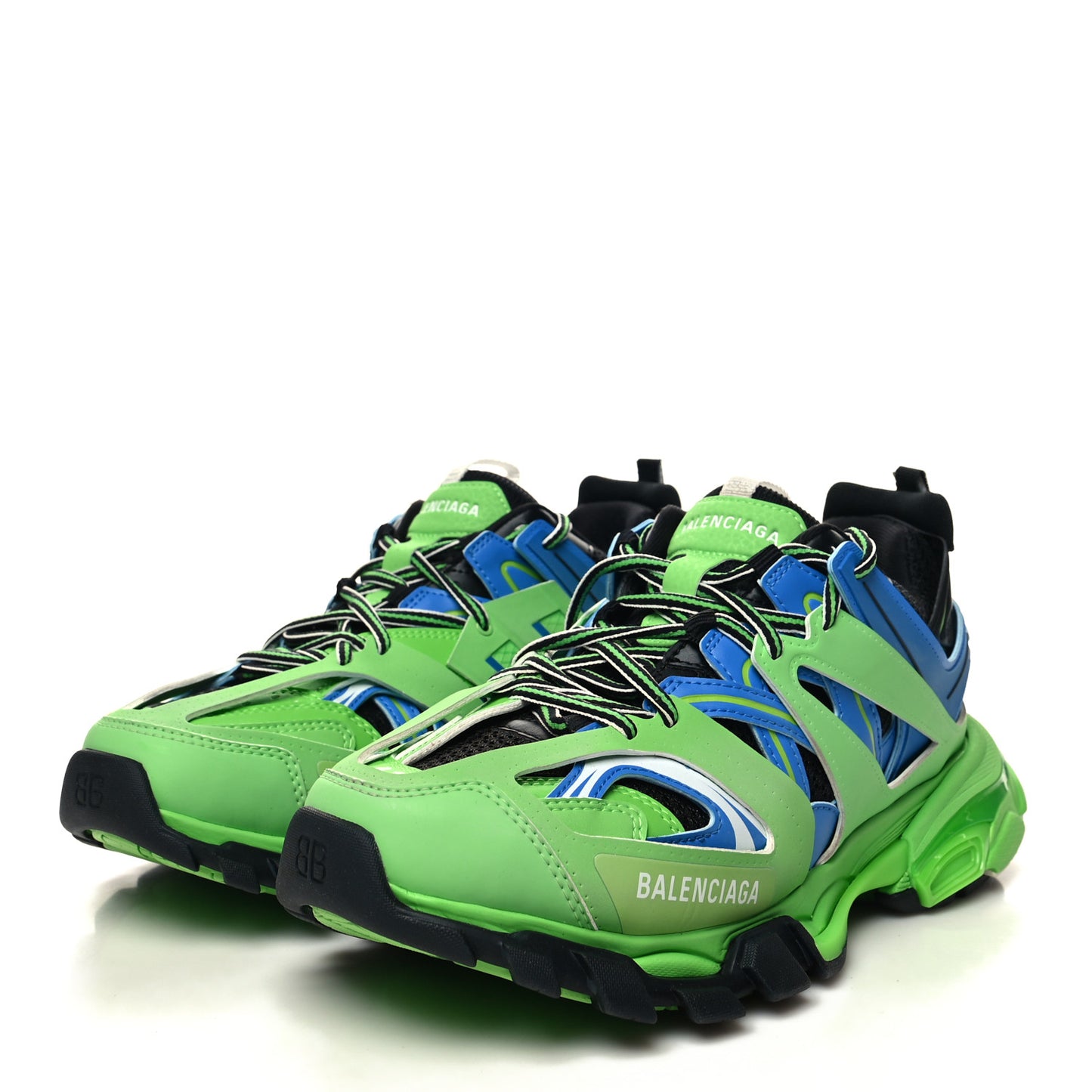 Mesh Nylon Mens Track Sneakers 41 Blue Green