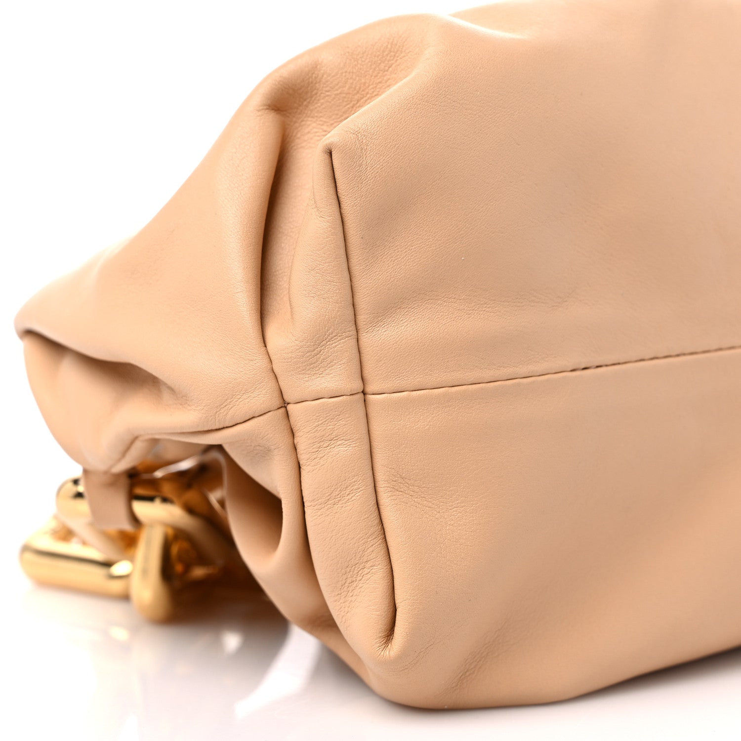 Bottega Veneta Calfskin The Pouch Chain Almond 6 of 8