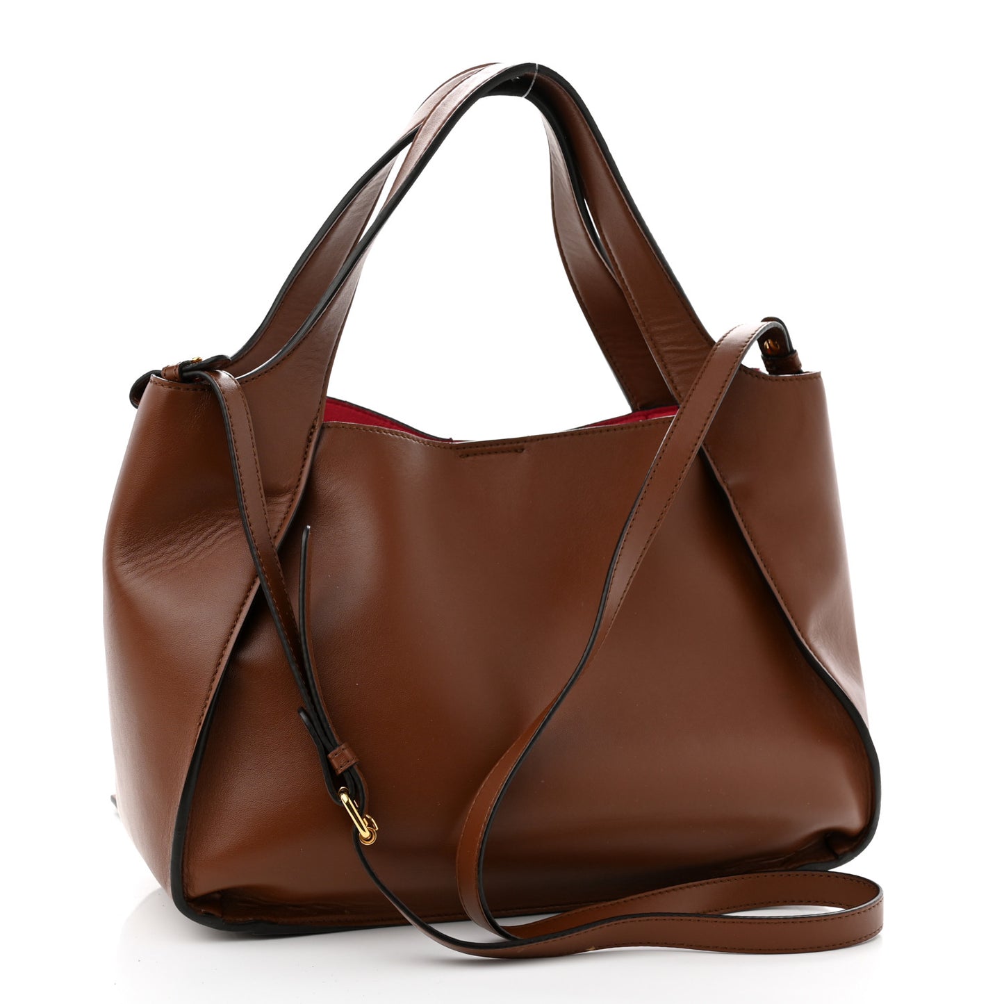 Eco Alter Nappa Perforated Logo Crossbody Cinnamon