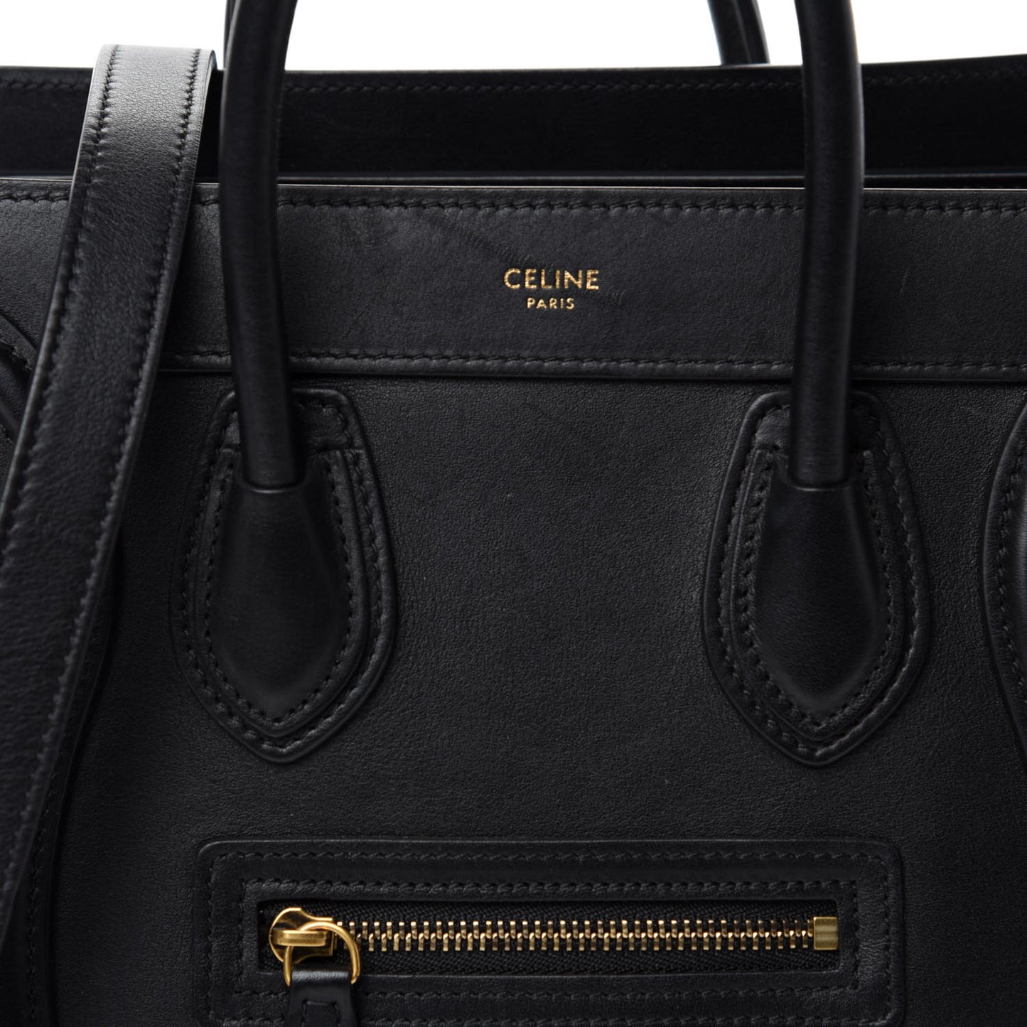 Smooth Calfskin Nano Luggage Black