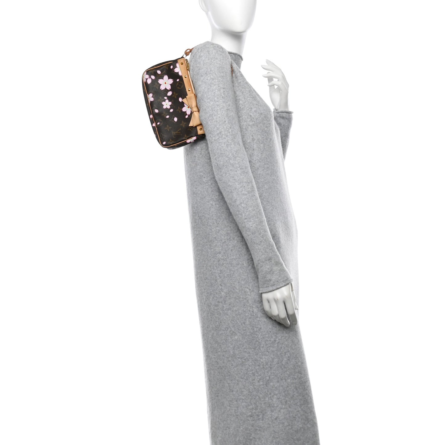 Monogram Cherry Blossom Pochette Accessories Brown