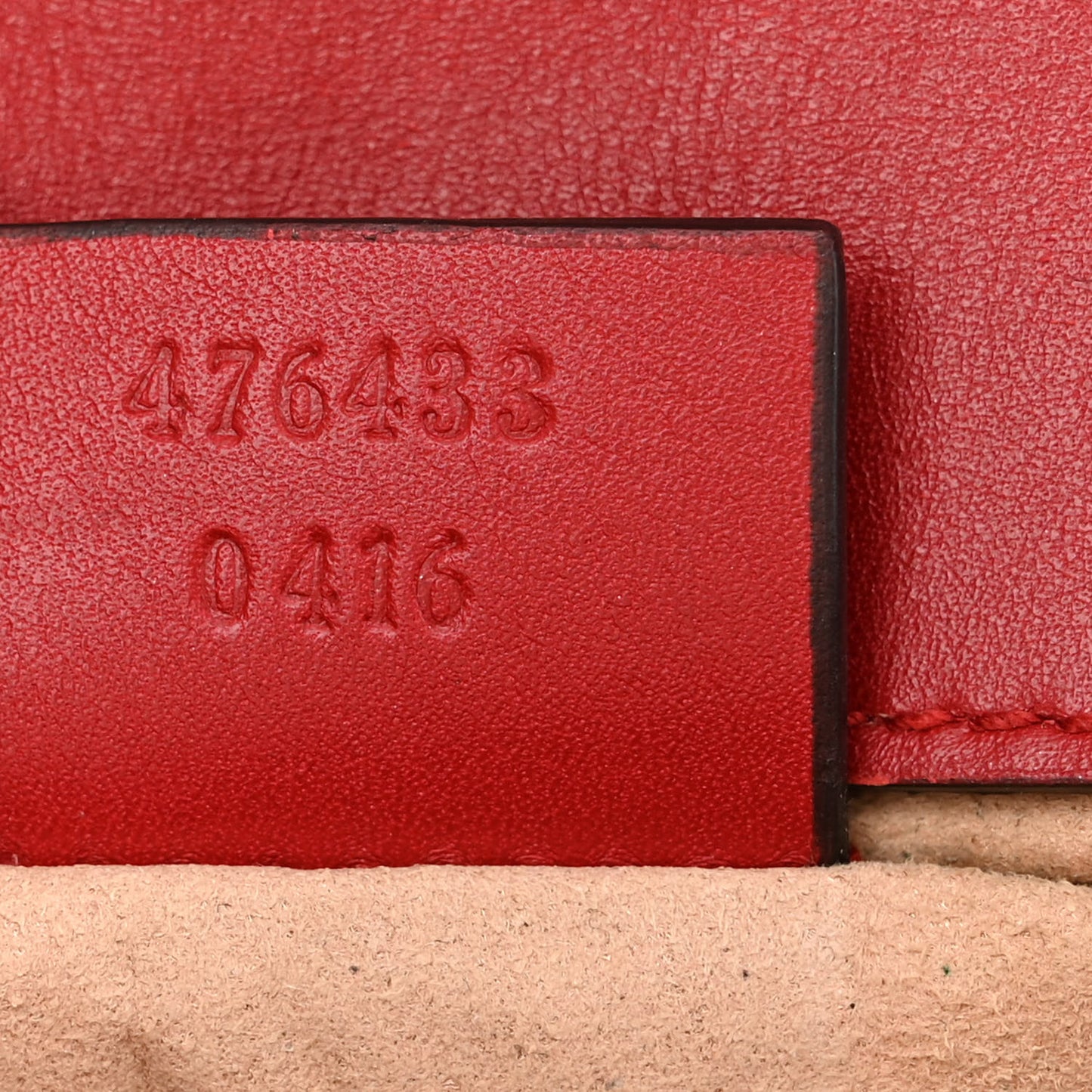 Calfskin Matelasse Super Mini GG Marmont Shoulder Bag Hibiscus Red