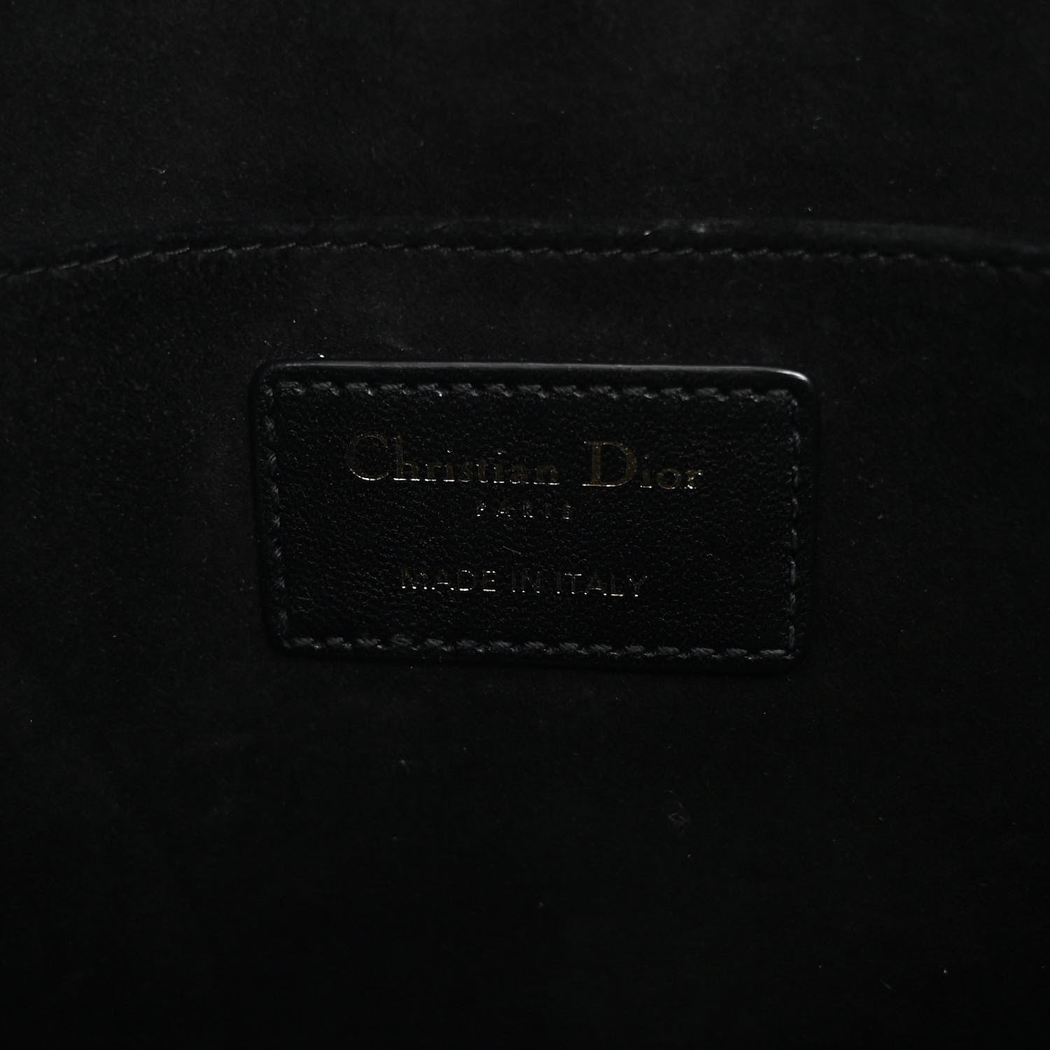 Christian Dior Lambskin Cannage Medium Dior Vibe Hobo Bag Black 6 of 10