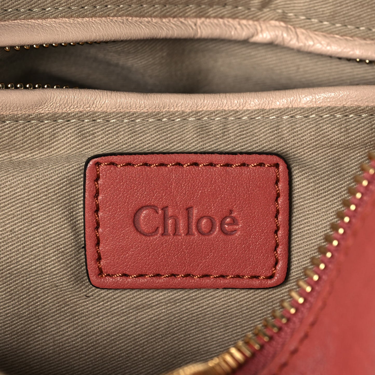 Calfskin Medium Military Paraty Peach Pink