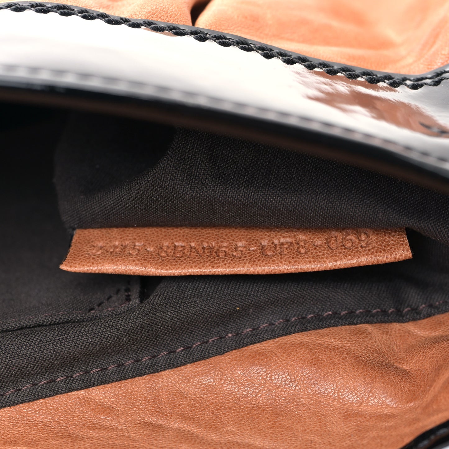 Nappa Patent B Bag Osso Black