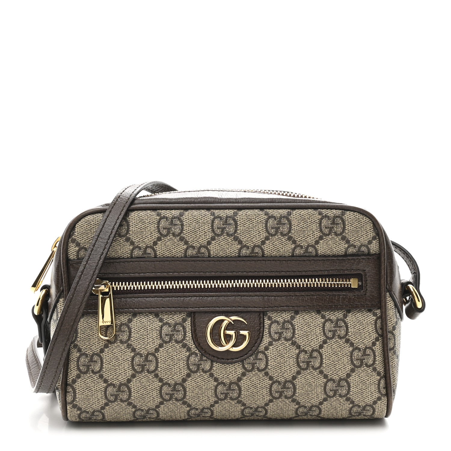 Gucci GG Supreme Monogram Textured Calfskin Super Mini Ophidia