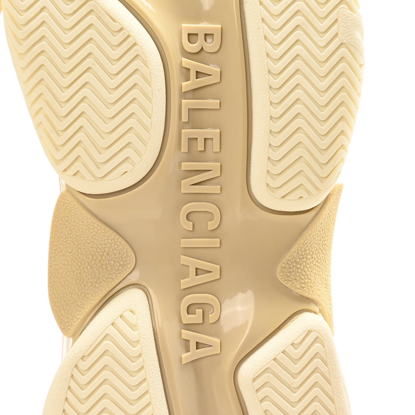 Fabric Mesh Mens Triple S Sneakers 12 White