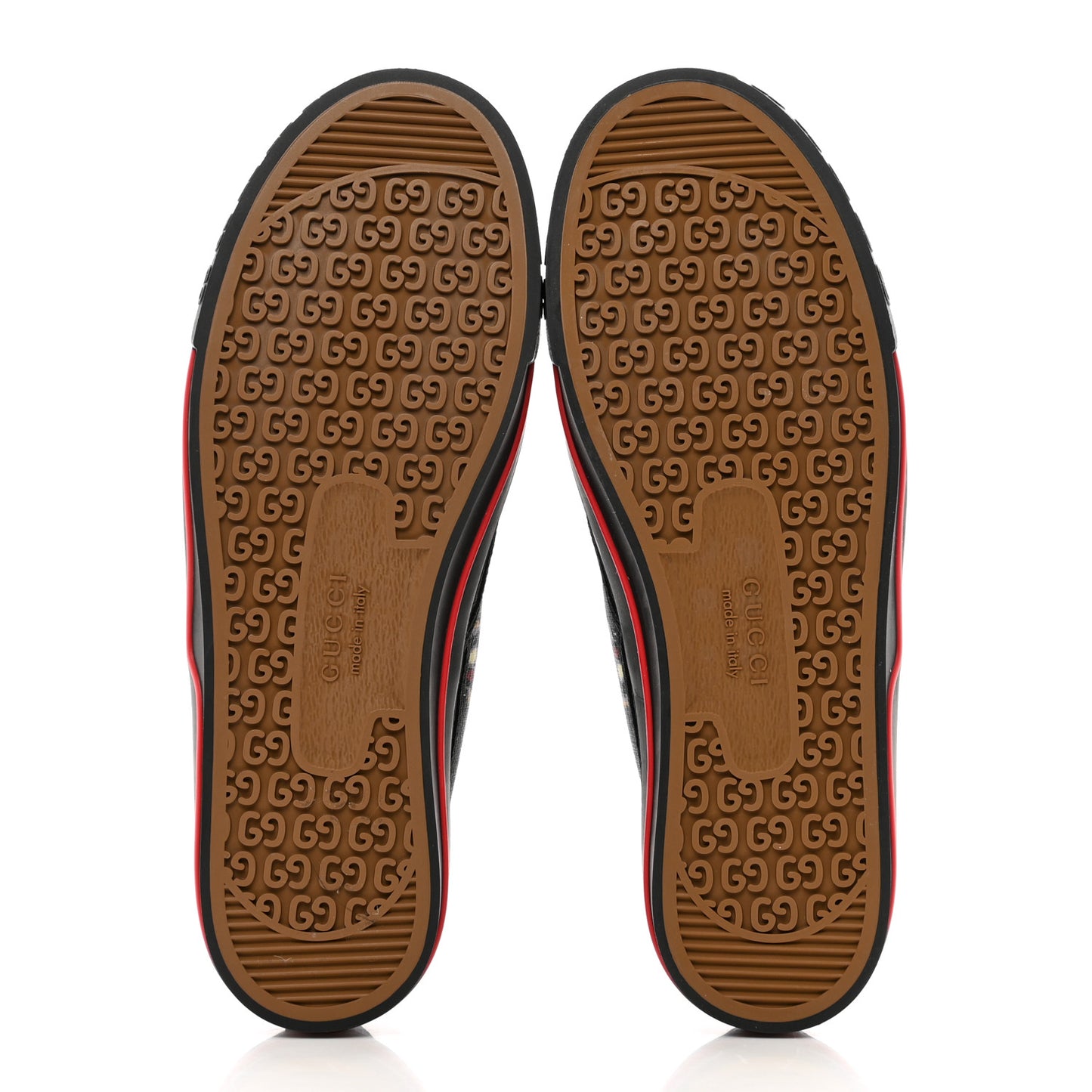 GG Supreme Monogram Tiger Face Mens 1977 Slip-On Sneakers 8 Black Multicolor