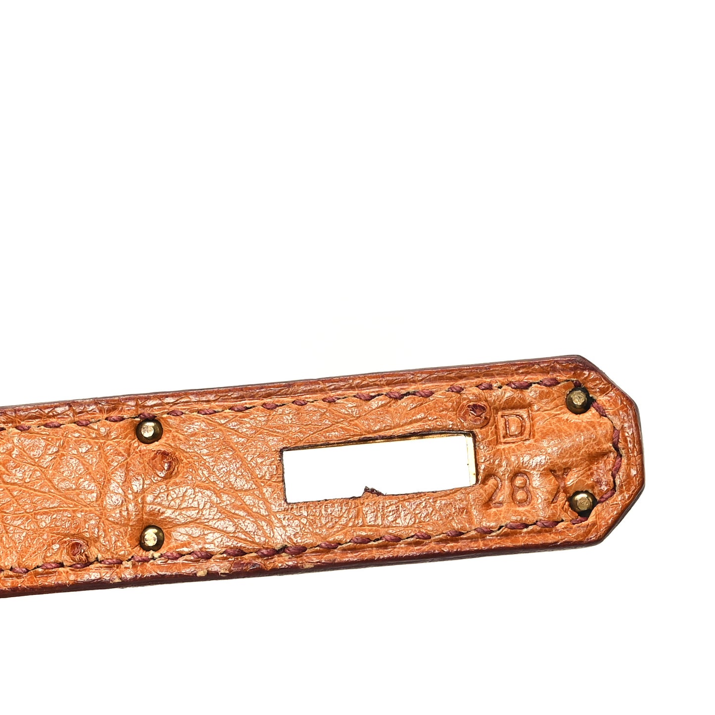 Ostrich Birkin 35 Cognac