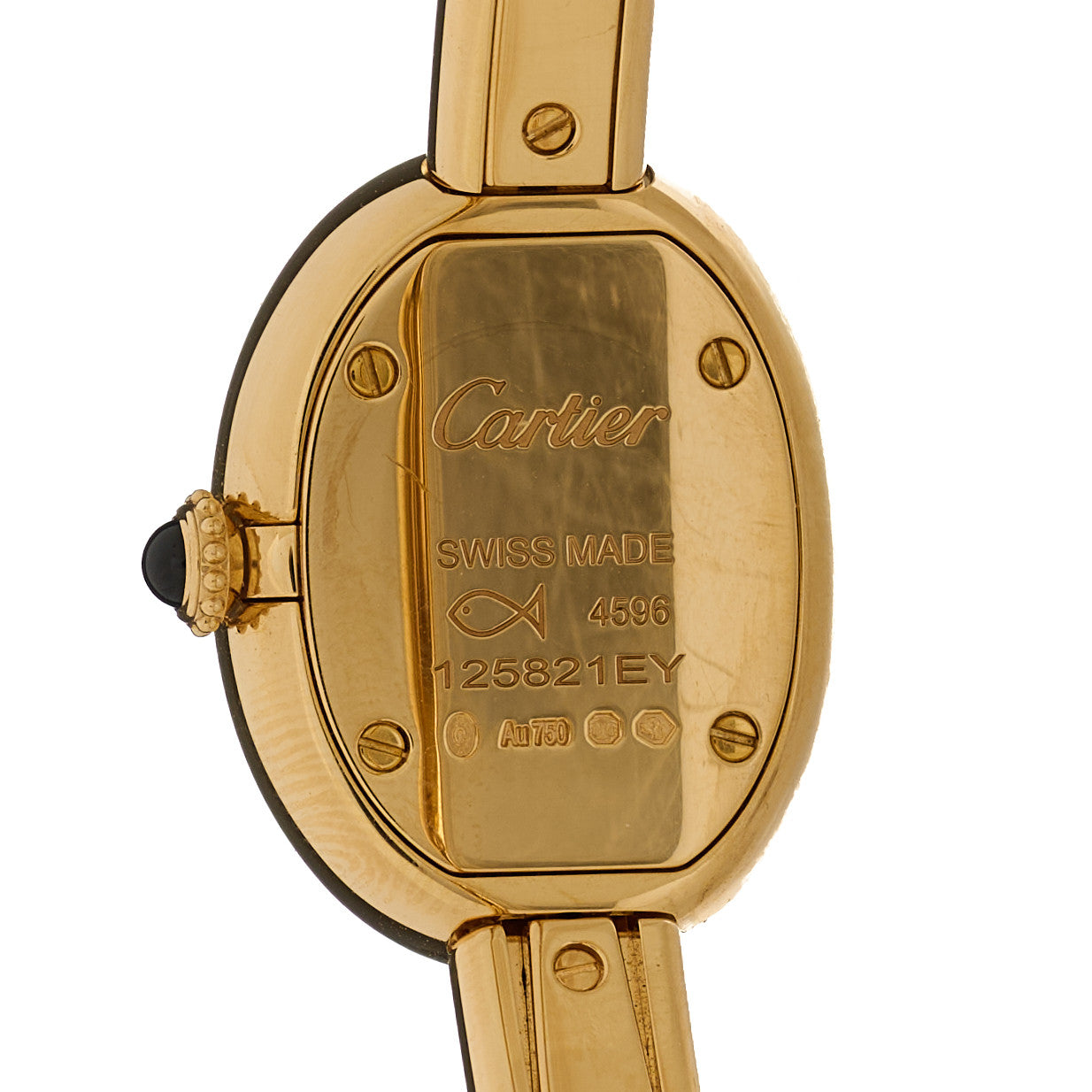 18K Yellow Gold 19mm Baignoire Quartz Watch