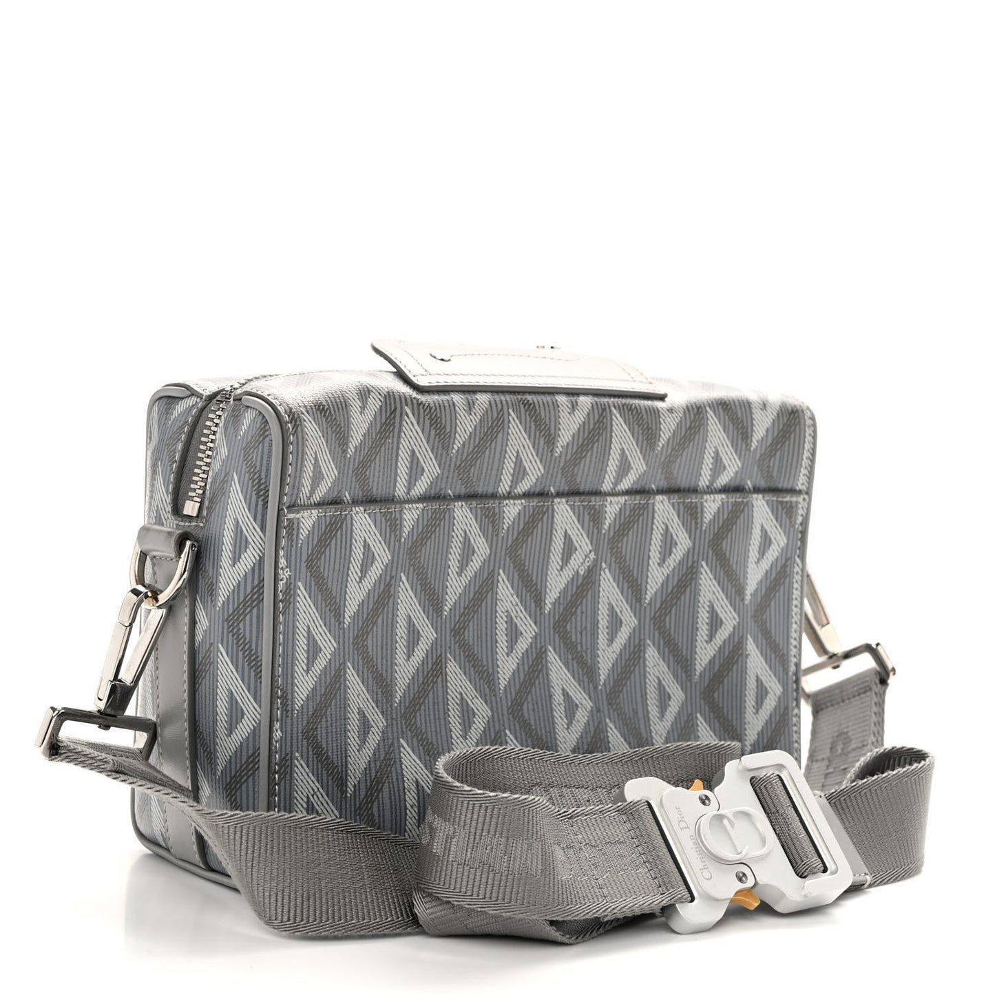 Coated Canvas CD Diamond Lingot 22 Bag Gray