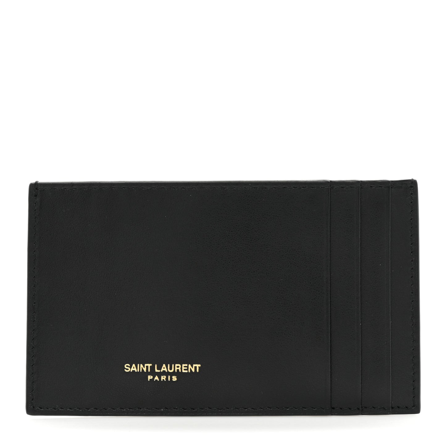 Calfskin 5 Fragments Card Holder Black
