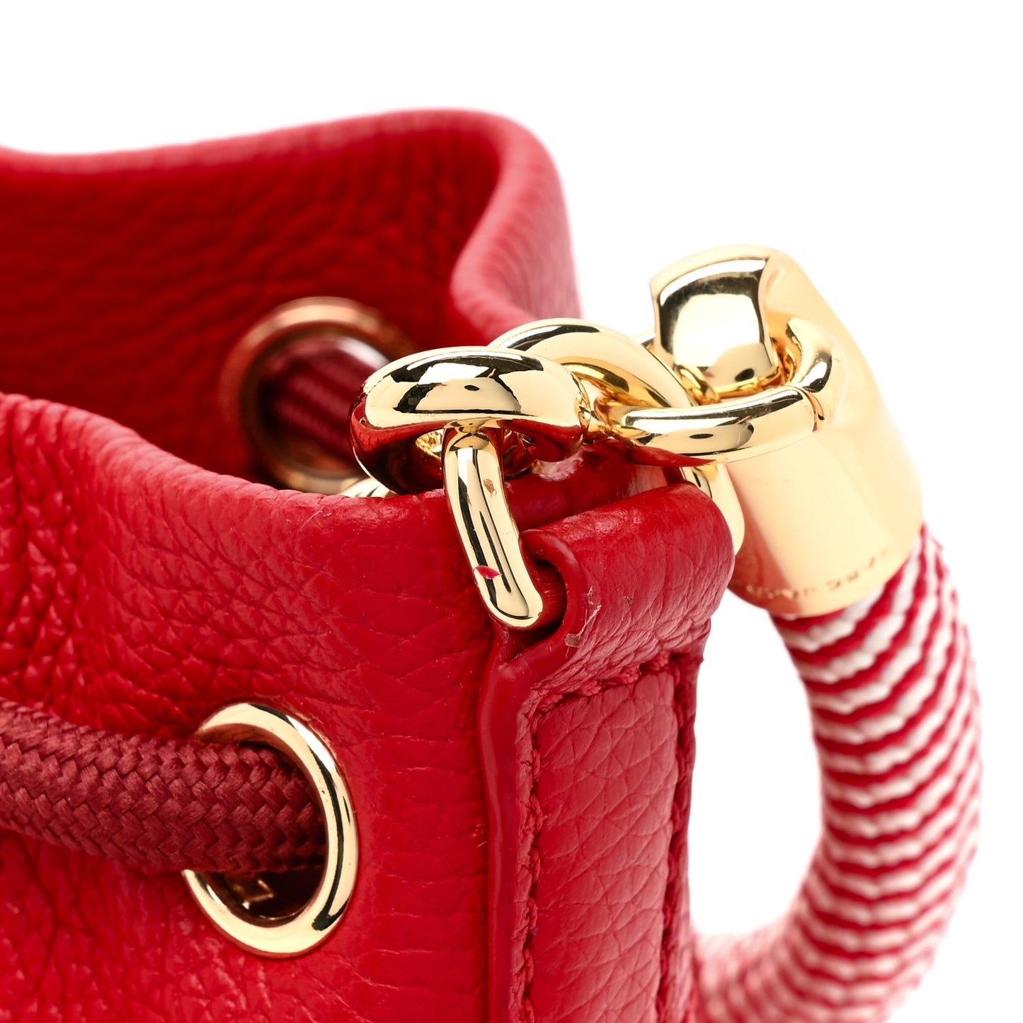 Grained Calfskin The Bucket Bag True Red