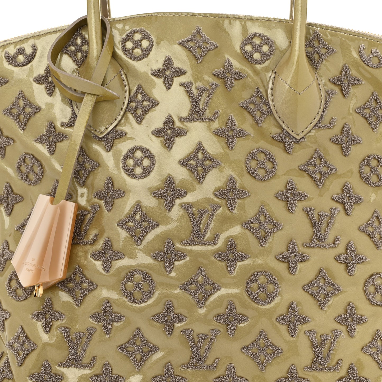 Patent Lambskin Fascination Lockit Gris
