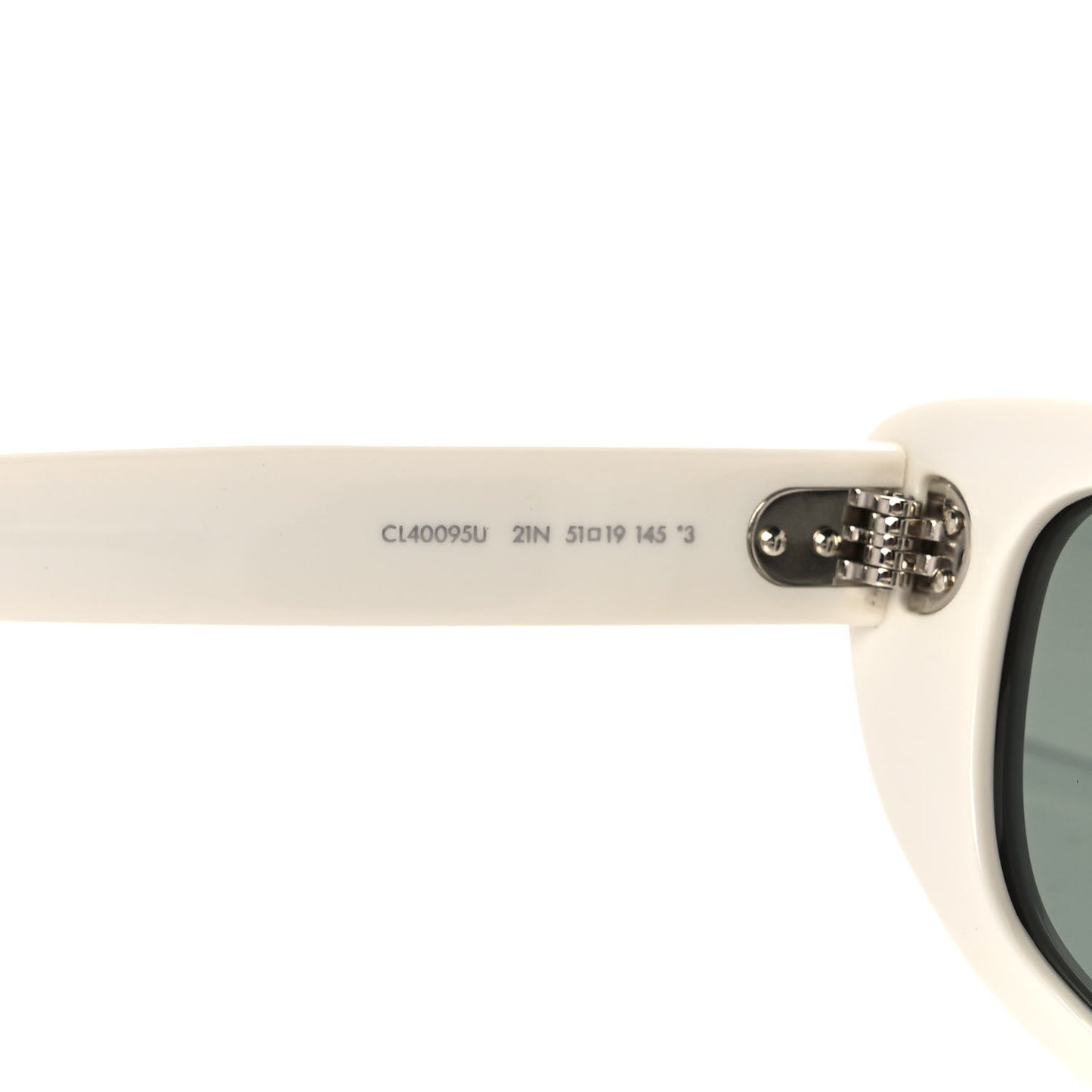 Acetate Cat Eye Sunglasses CL40095U White