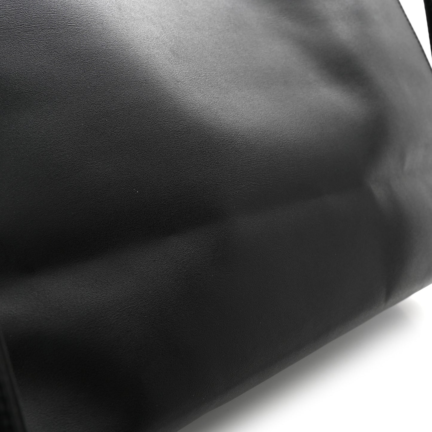 Vegan Leather Medium Shopping Bag Black