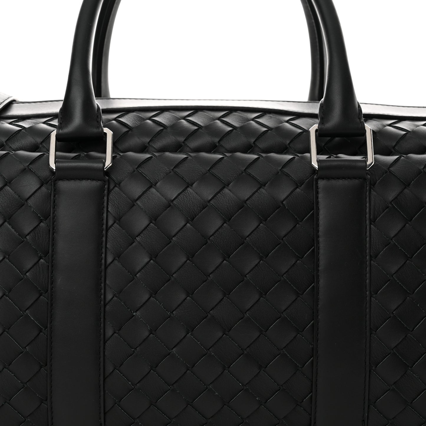 Nappa Intrecciato Gym Bag Black