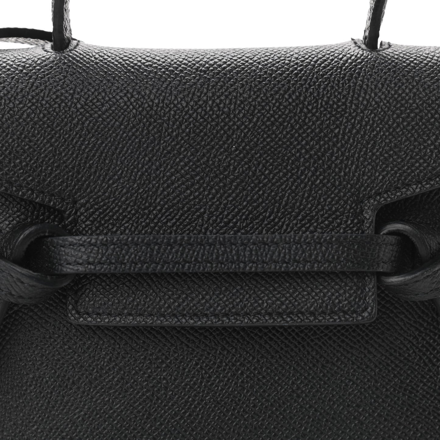 Grained Calfskin Pico Belt Bag Black