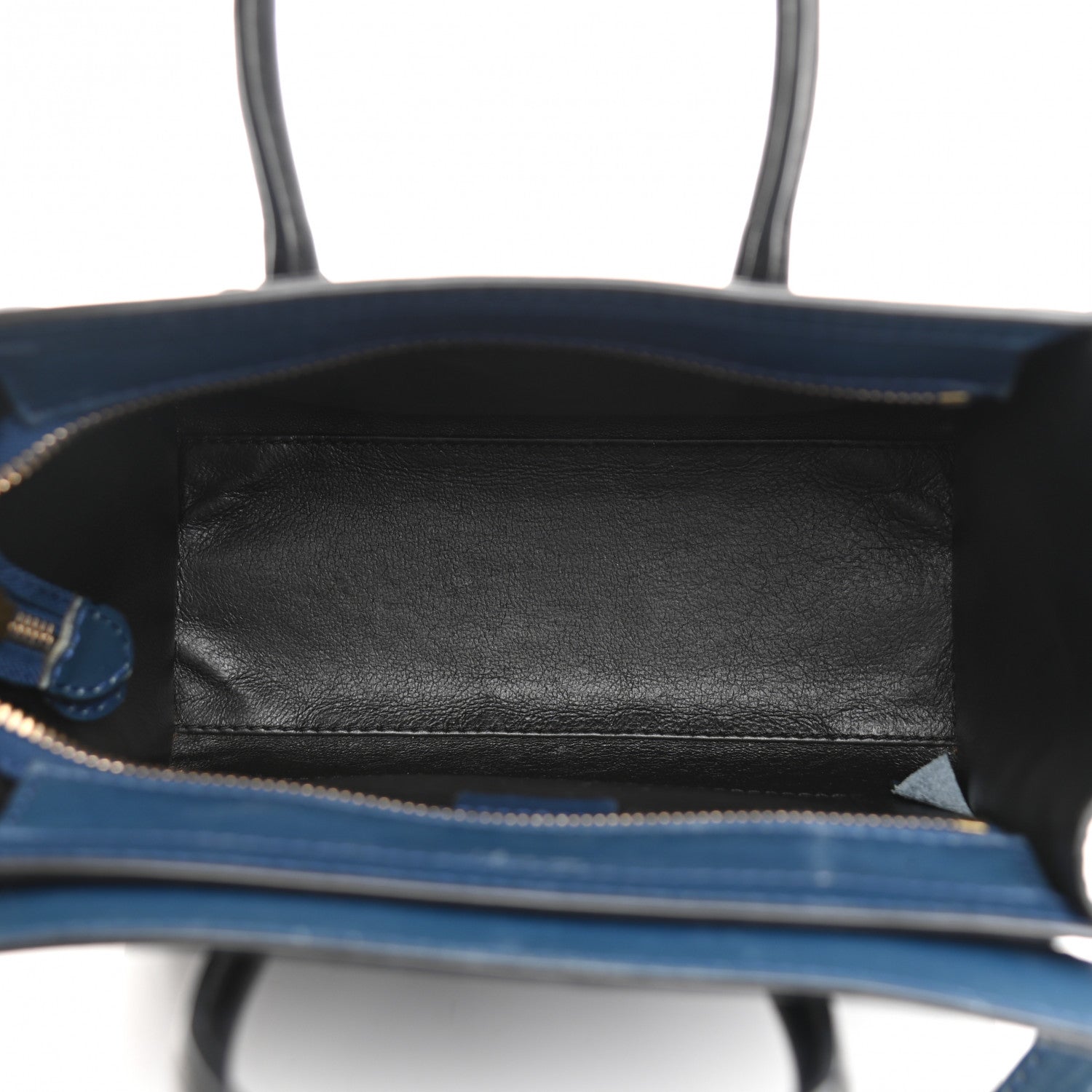 Celine Smooth Calfskin Nano Luggage Ocean Blue 4 of 17