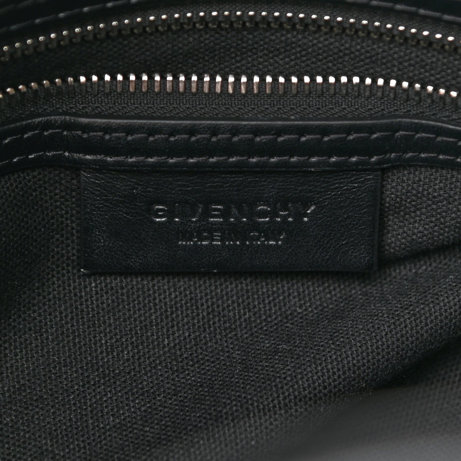 Givenchy Waxed Calfskin Small Nightingale Logo Strap Black 6 of 10