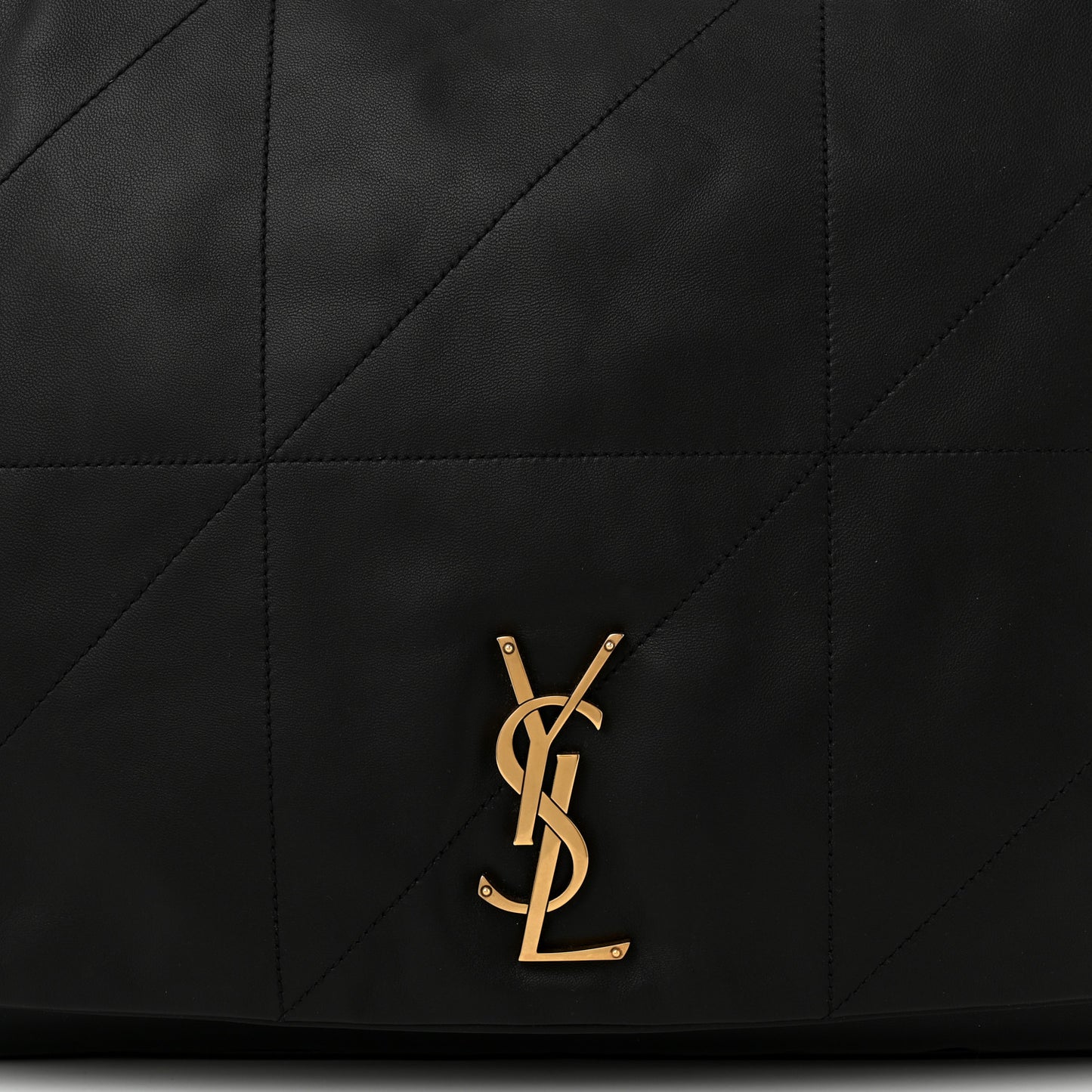 Lambskin Matelasse Monogram Large Jamie 4.3 Black