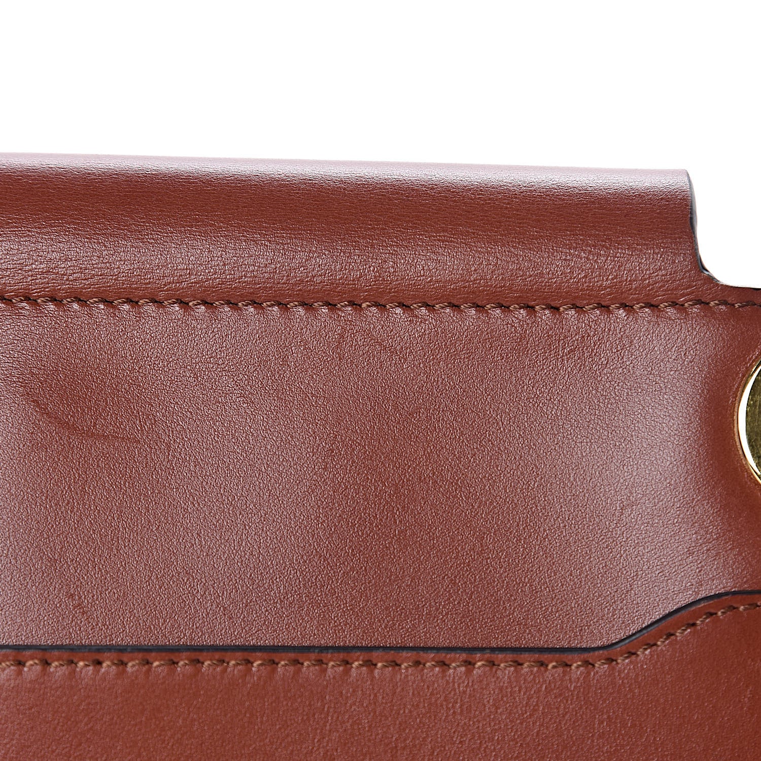 Chloe Shiny Calfskin Medium Annie Shoulder Bag Whiskey 13 of 15