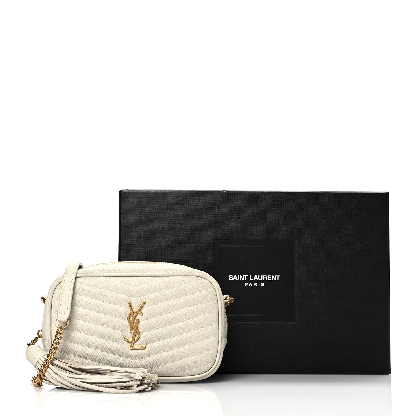 Grain De Poudre Matelasse Monogram Mini Lou Camera Bag Crema Soft