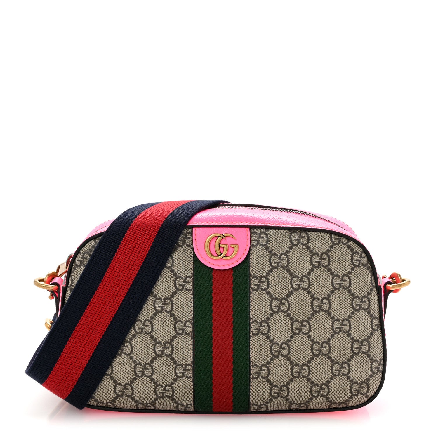 Gucci GG Supreme Monogram Textured Dollar Calfskin Web Ophidia