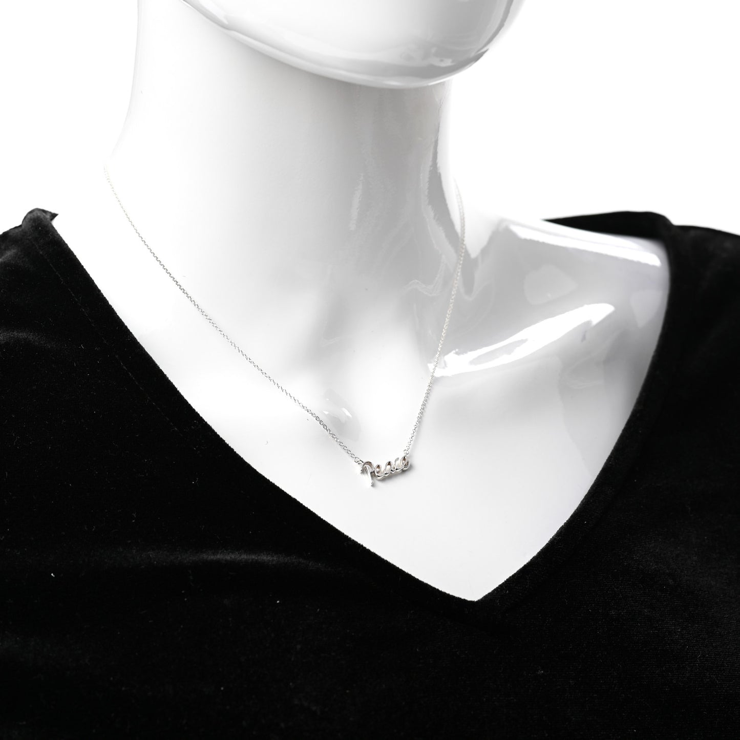 Sterling Silver Paloma's Graffiti Peace Necklace