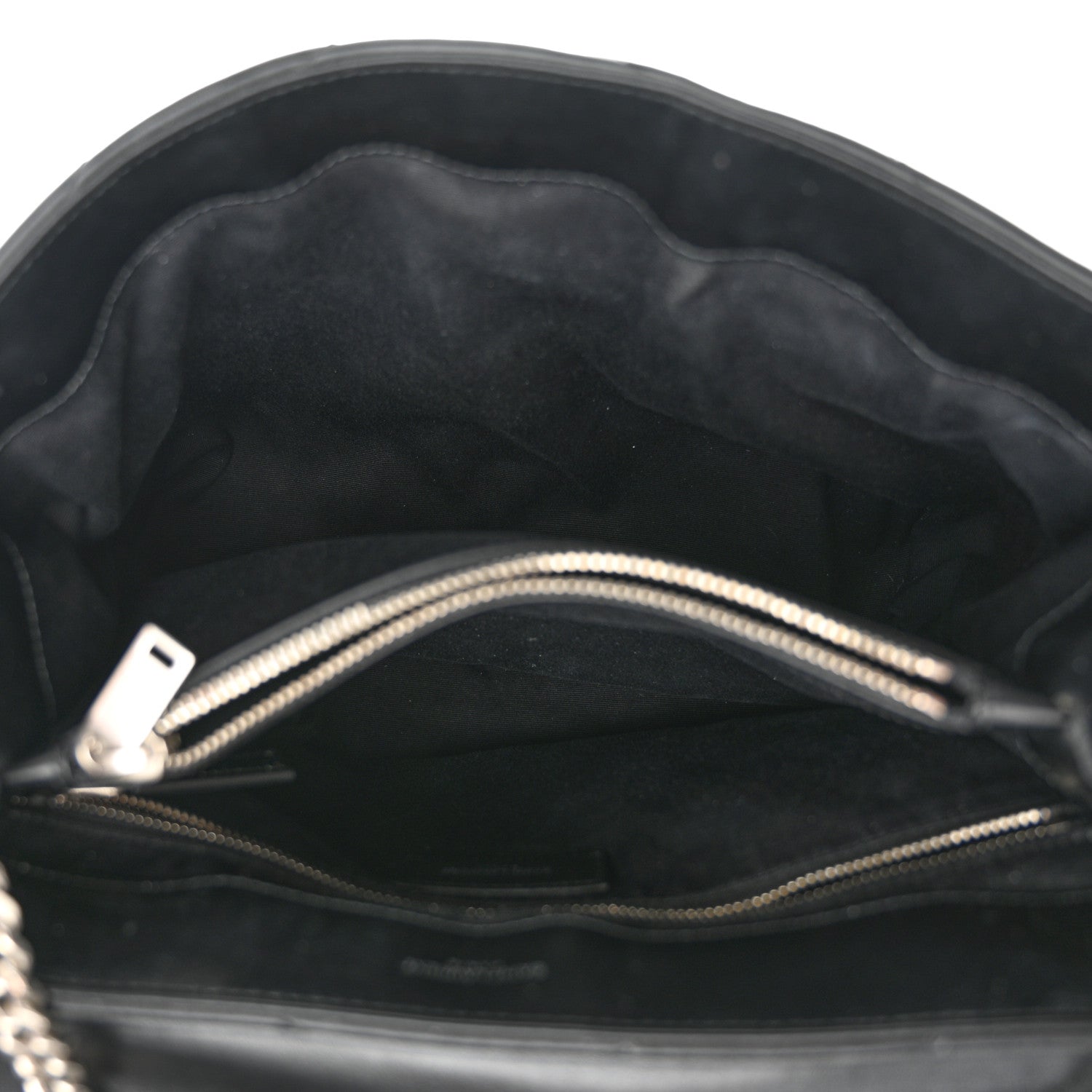 Saint Laurent Calfskin Y Quilted Monogram Medium Loulou Chain Satchel Black 5 of 14
