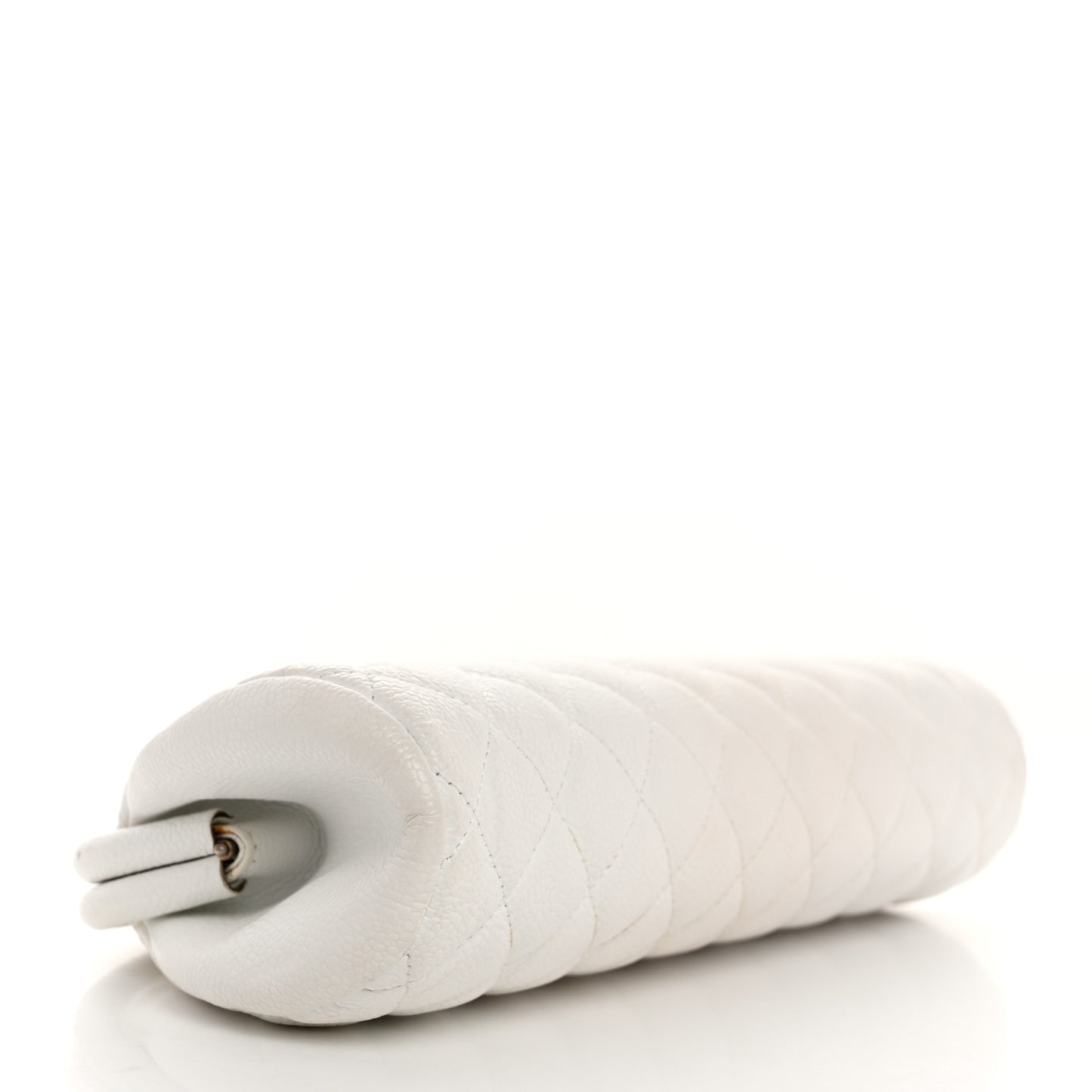 Caviar Quilted Timeless Clutch White