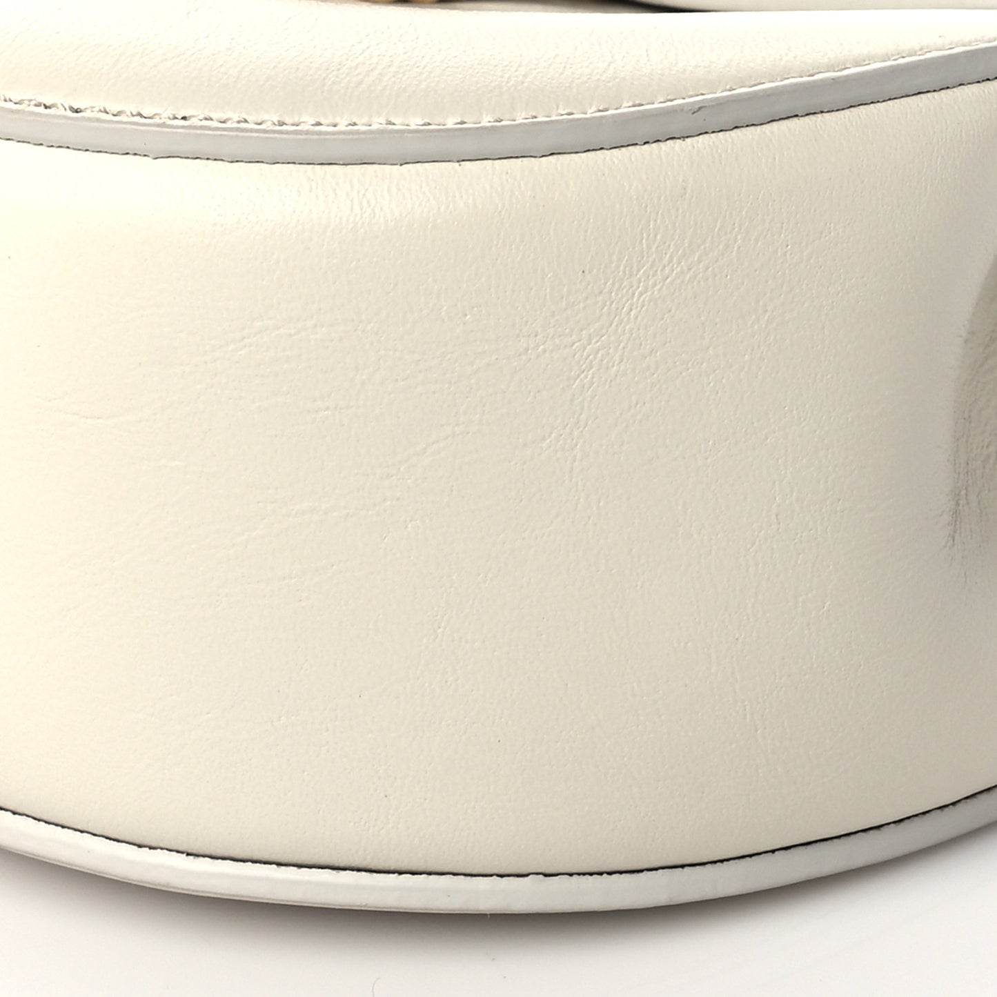 Calfskin Mini Drew Shoulder Bag White