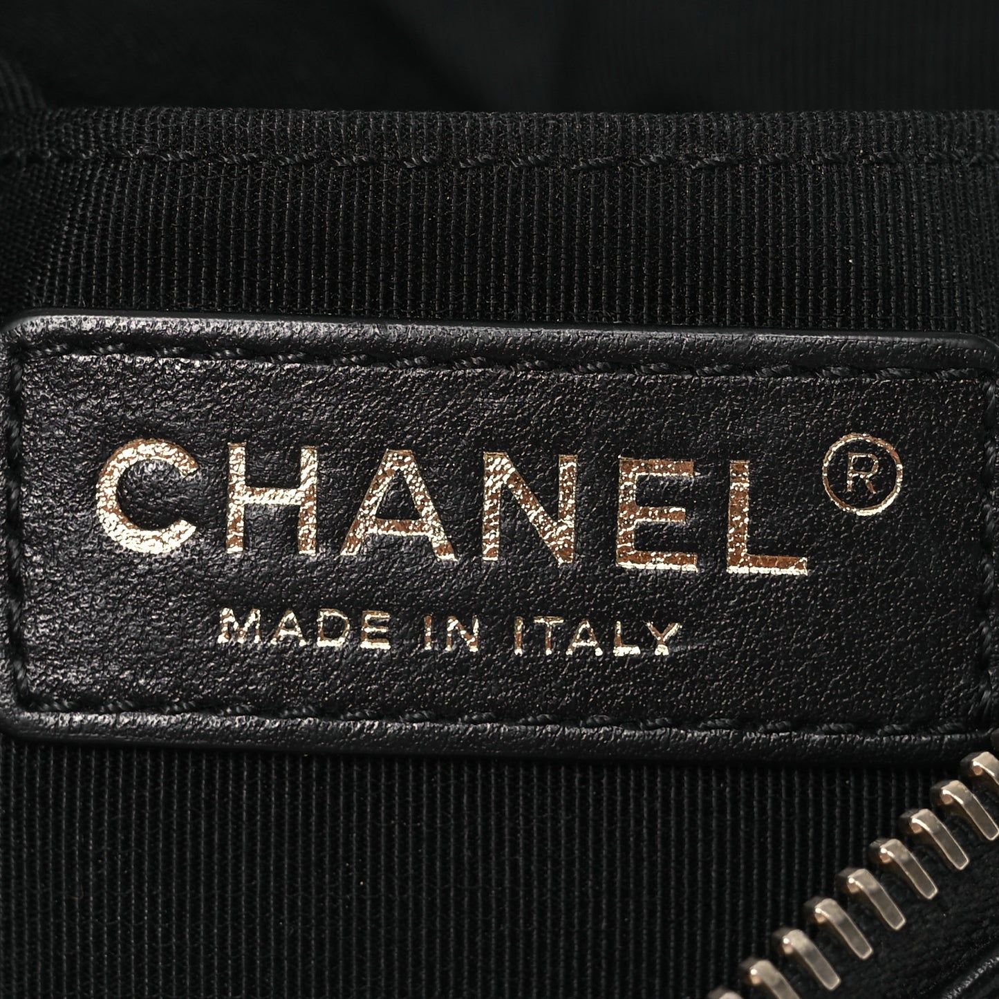 Lambskin Quilted Waist Bag Fanny Pack Black