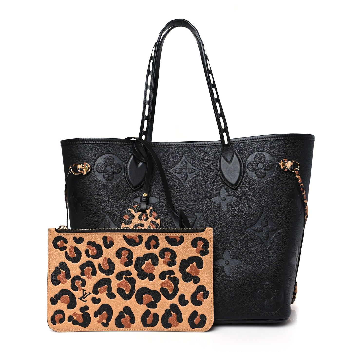 Empreinte Monogram Giant Wild at Heart Neverfull MM Black