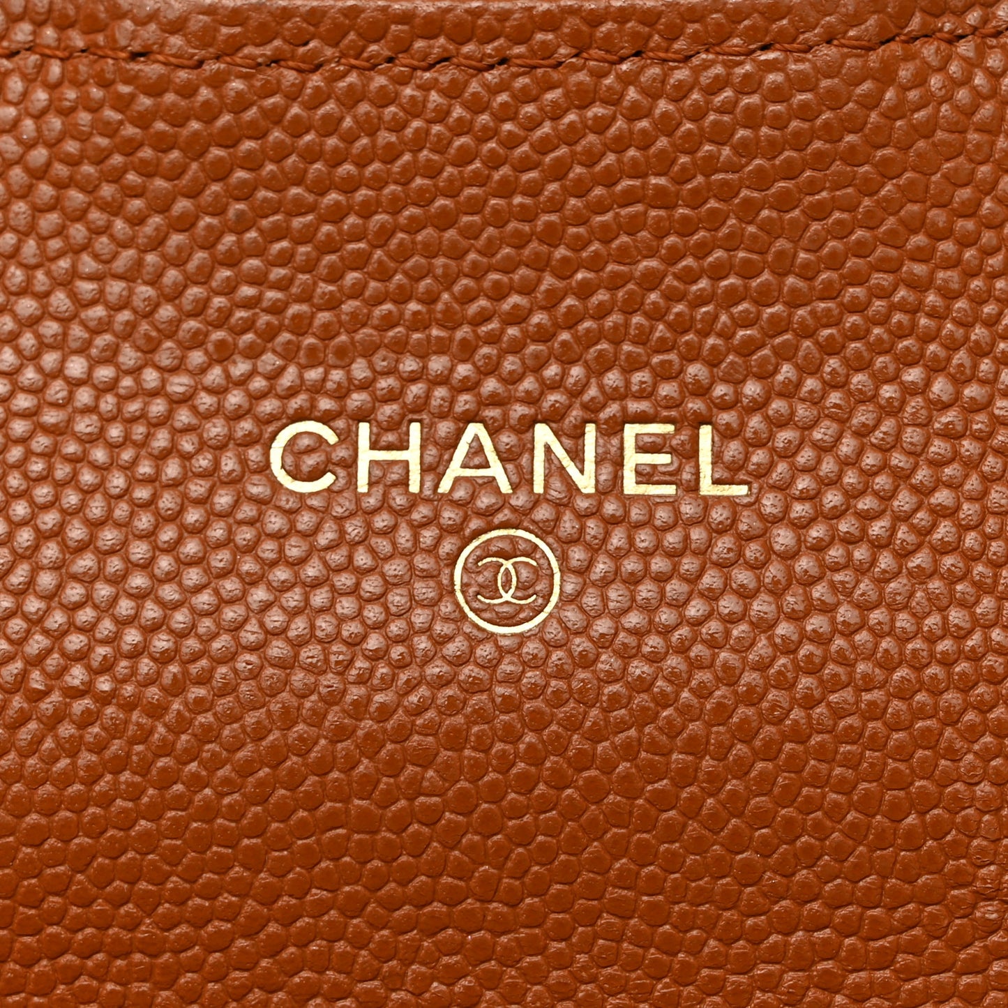 Caviar Quilted Large Gusset Flap Wallet Dark Beige