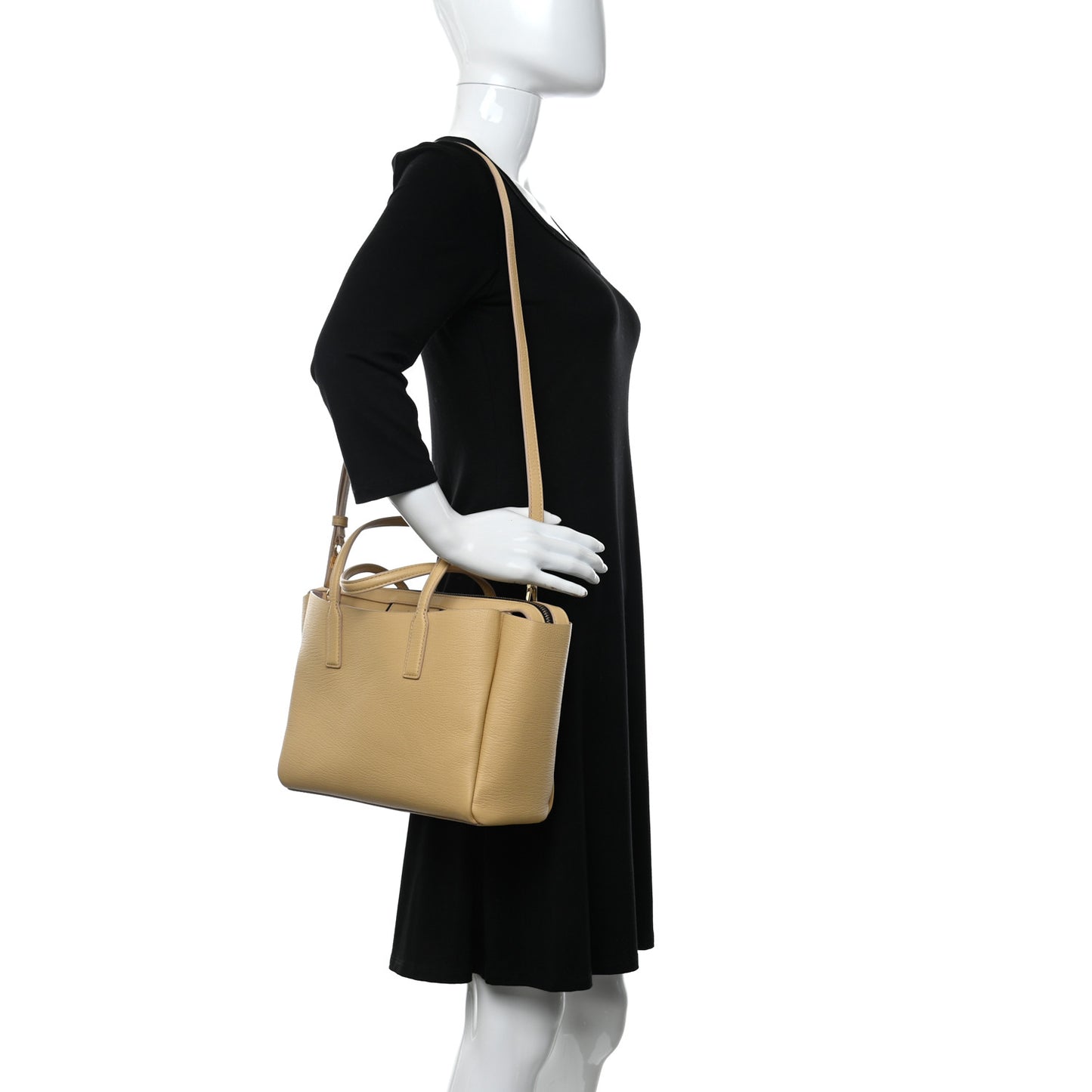 Calfskin The Mini Protege Tote Beige