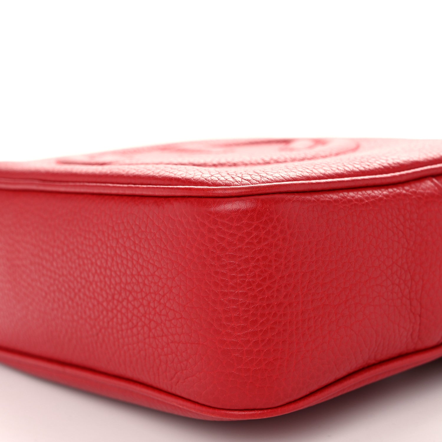 Gucci Pebbled Calfskin Small Soho Disco Bag Vibrant Red 10 of 10