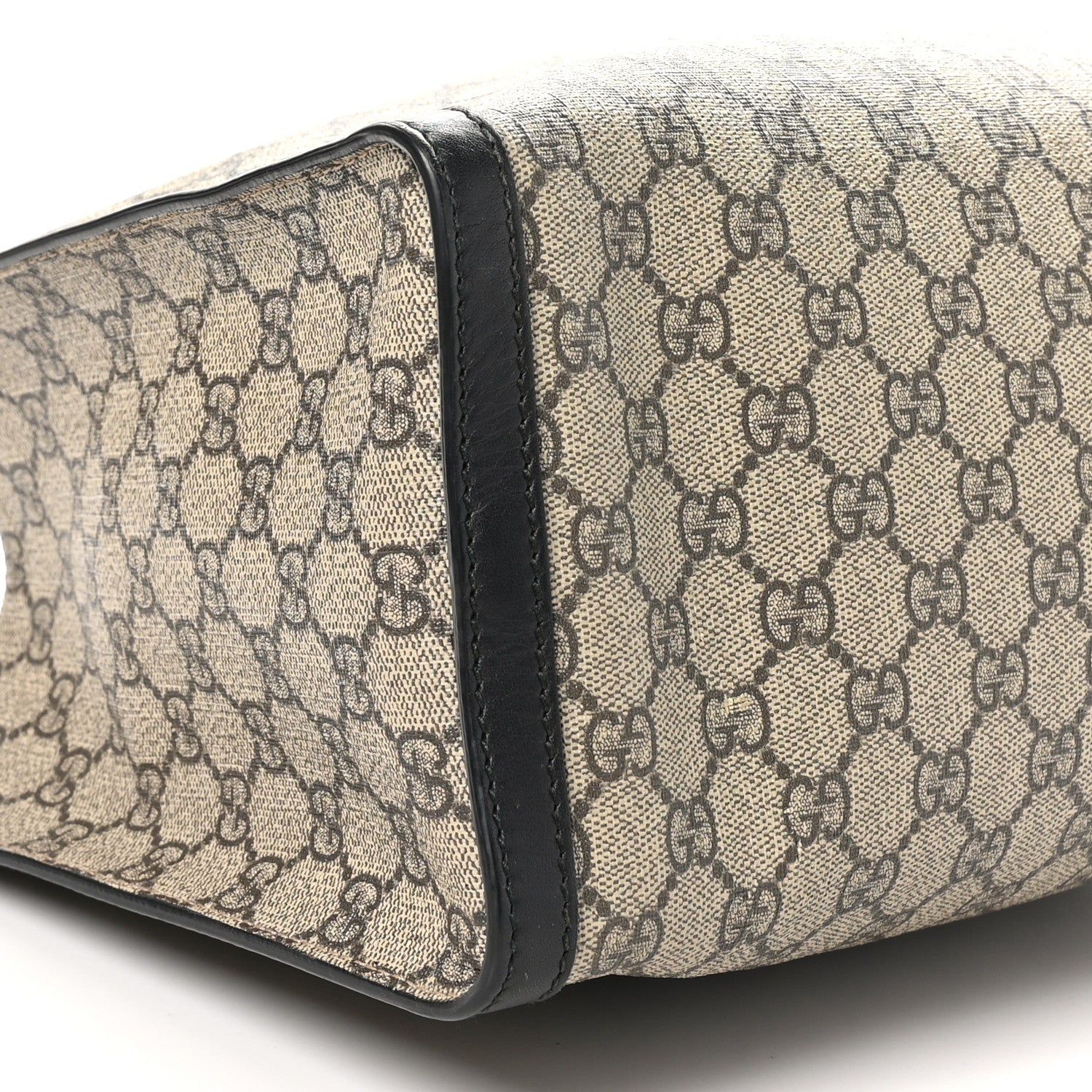 Gucci GG Supreme Monogram Medium Padlock Tote Black 9 of 10