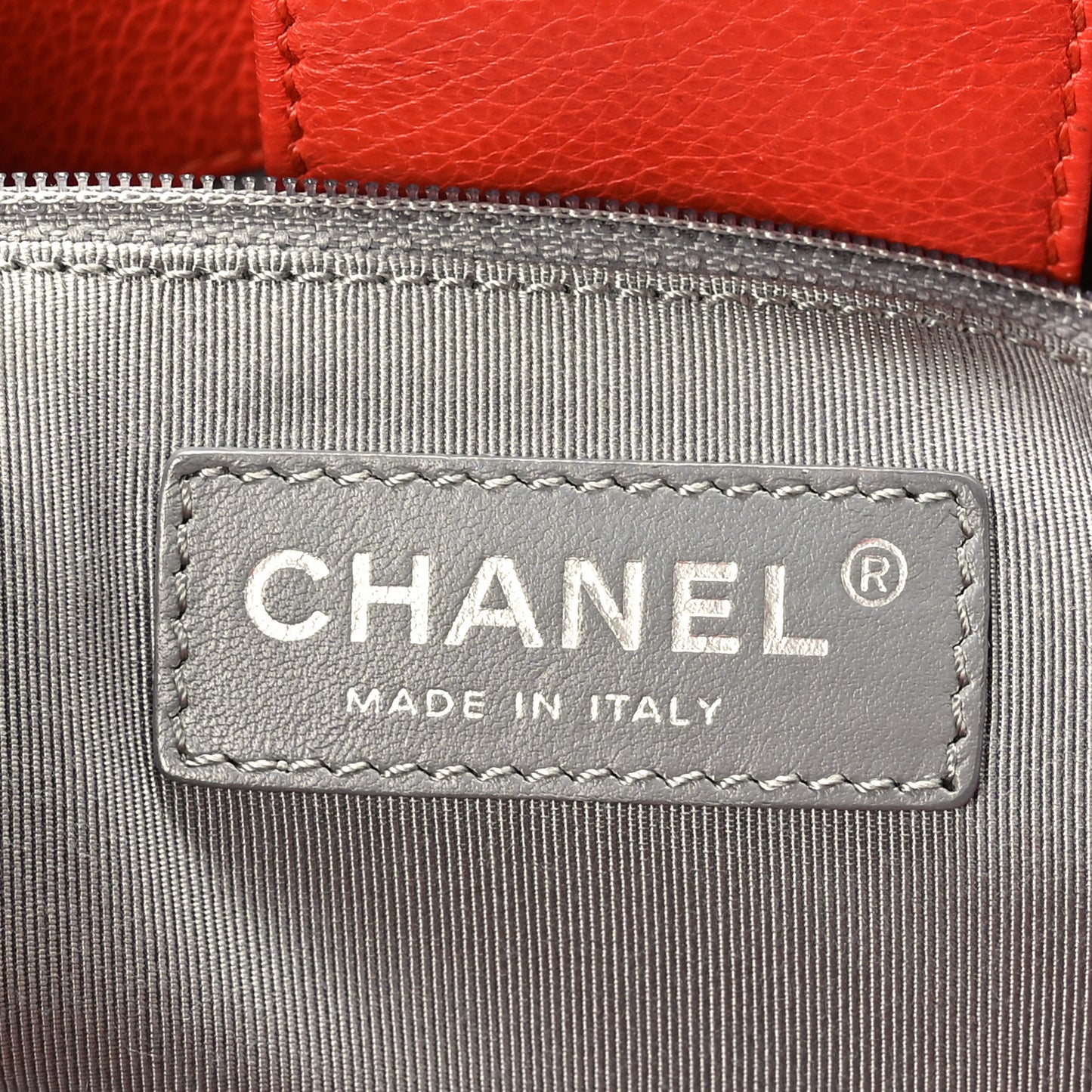 Calfskin Small Cerf Executive Shopper Tote Red