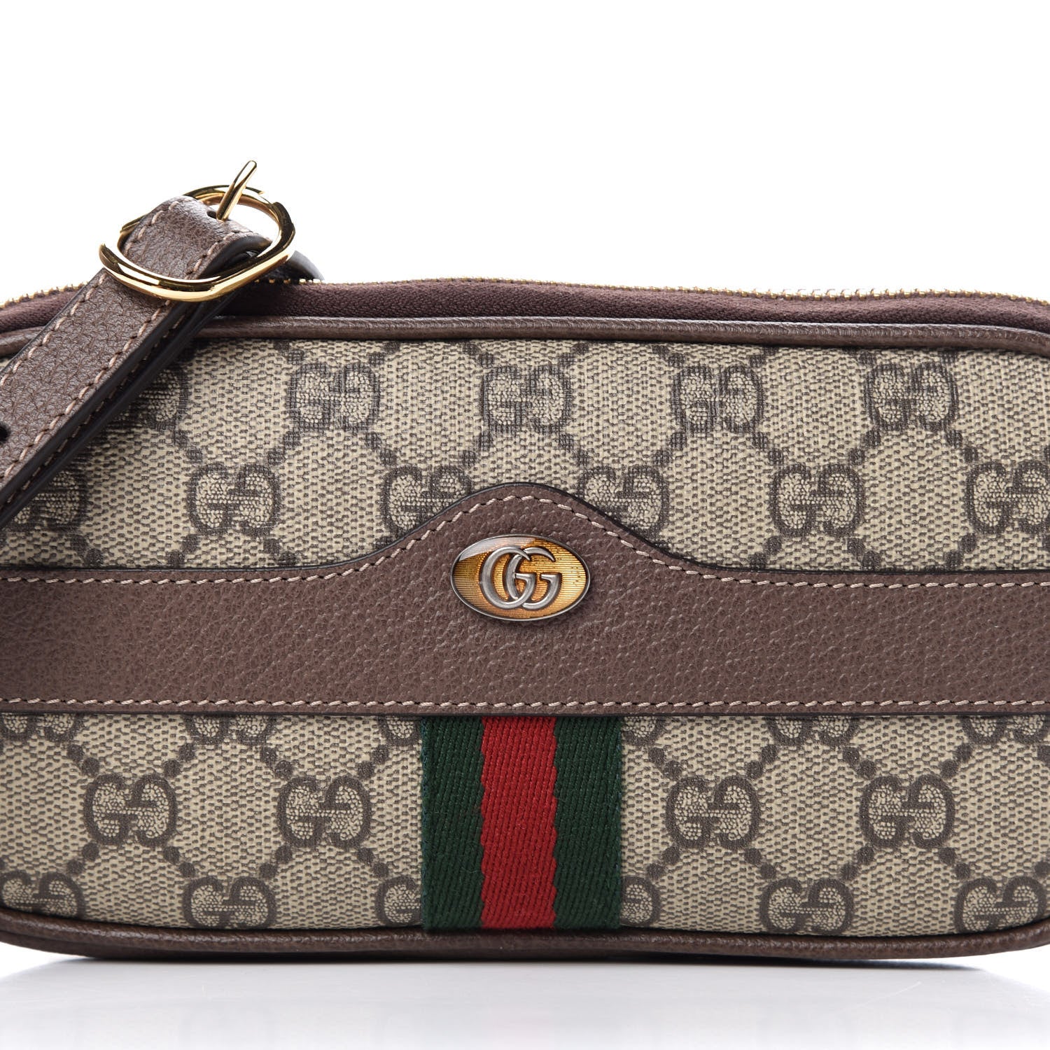 Gucci GG Supreme Monogram Web Mini Ophidia GG Bag Brown 8 of 8