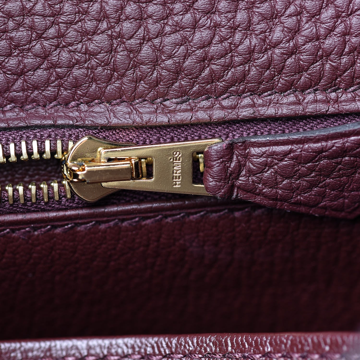 Hermes Togo Kelly Retourne 25 Bordeaux 28 of 40