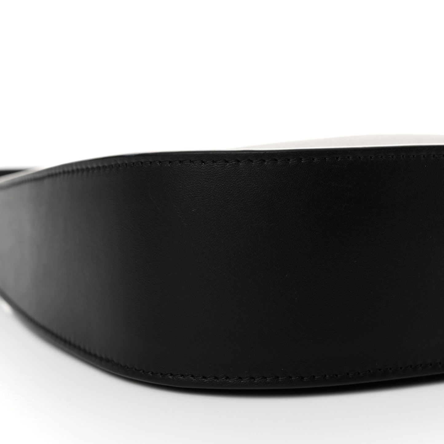 Smooth Calfskin Half Moon Shoulder Bag Black