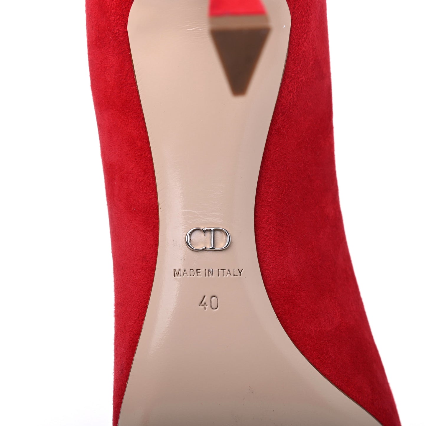 Suede Songe Pumps 40 Red