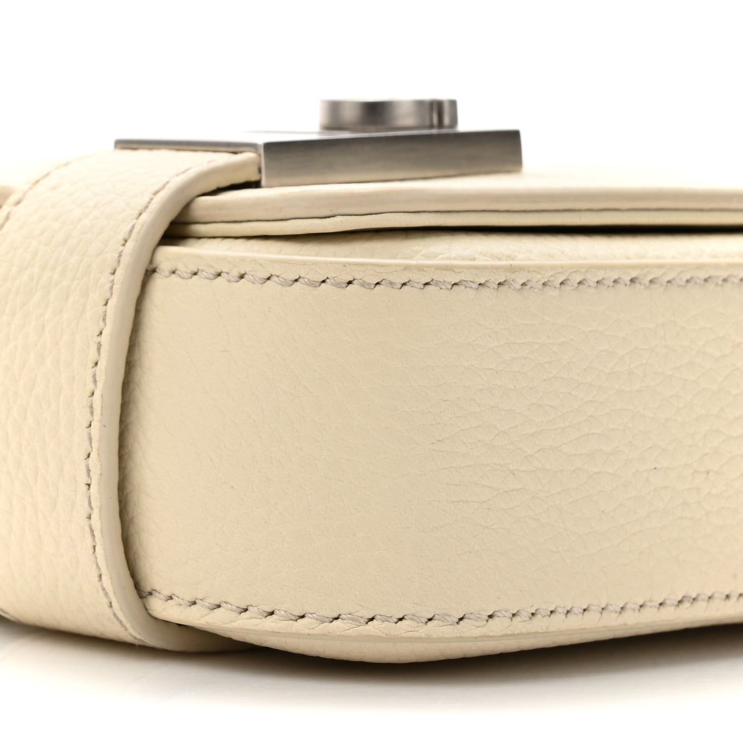 Calfskin Gancini Twins Crossbody Bag White
