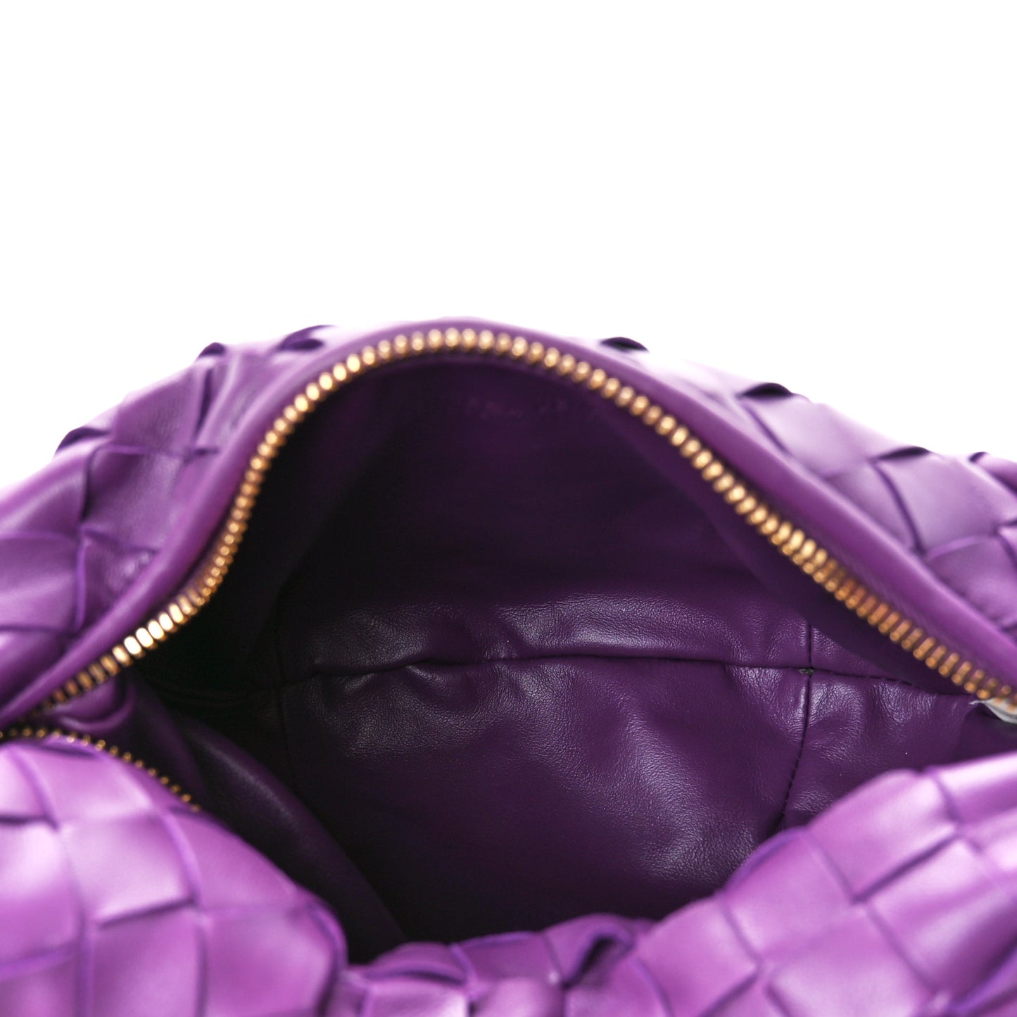 Nappa Intrecciato Mini Jodie Eggplant