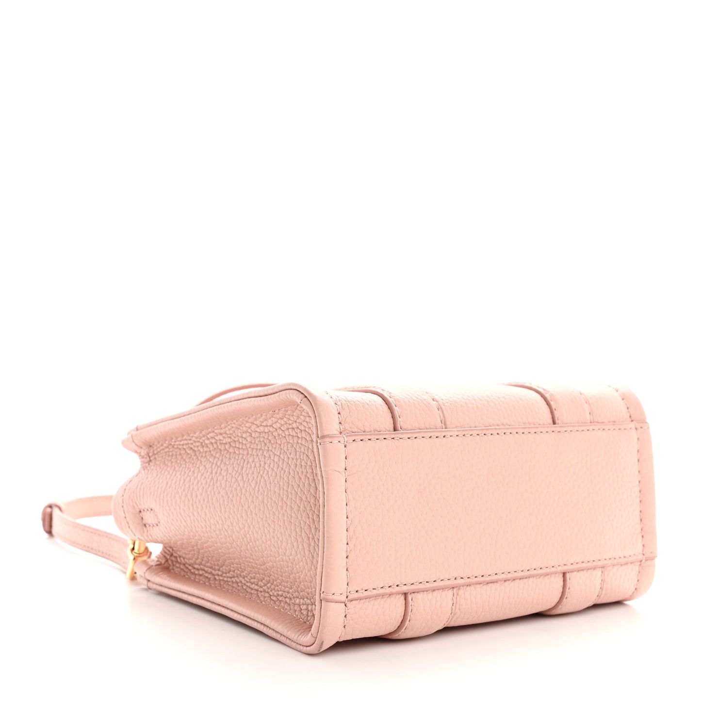 Grained Calfskin Micro The Tote Bag Rose
