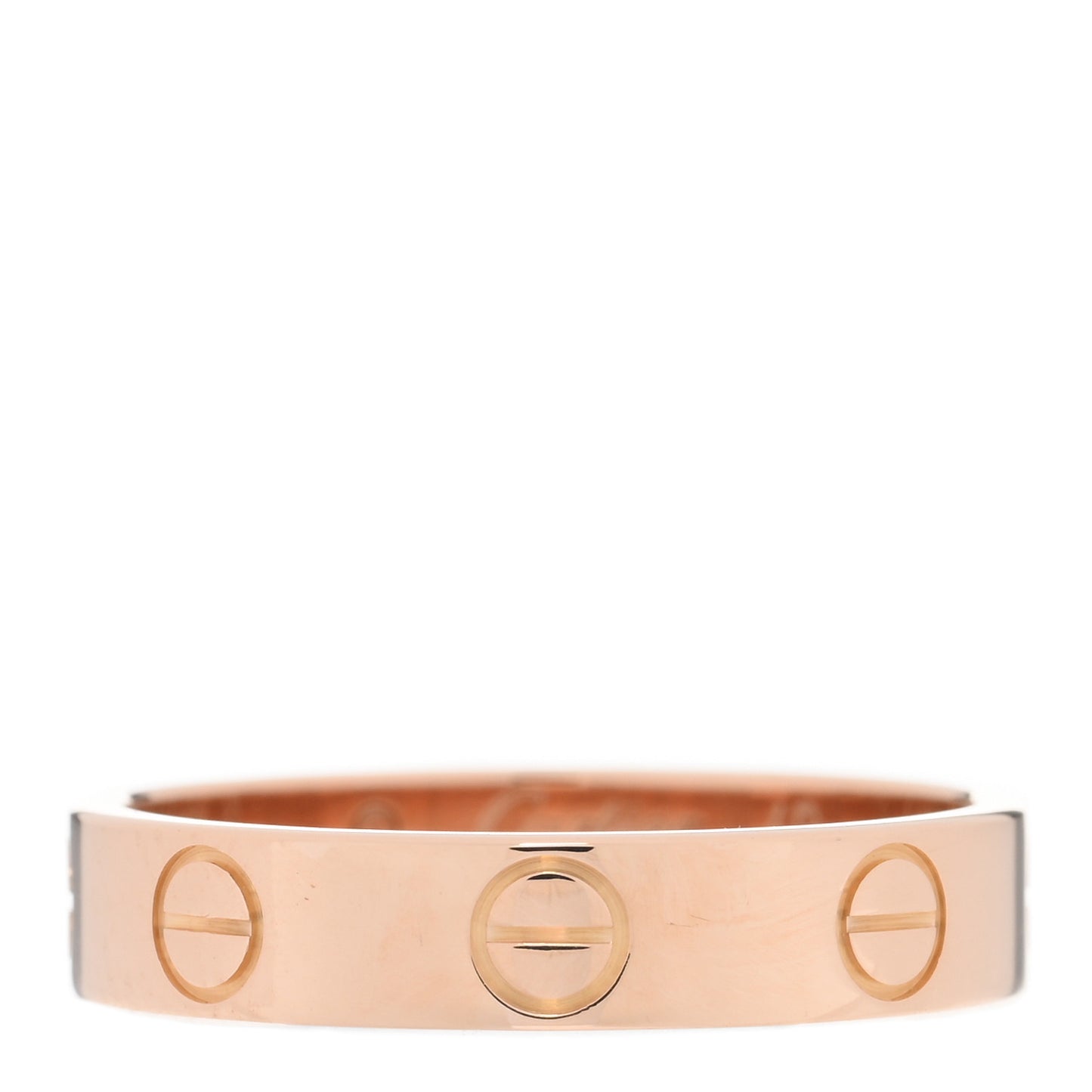 18K Pink Gold 3.5mm LOVE Wedding Band Ring 49 5