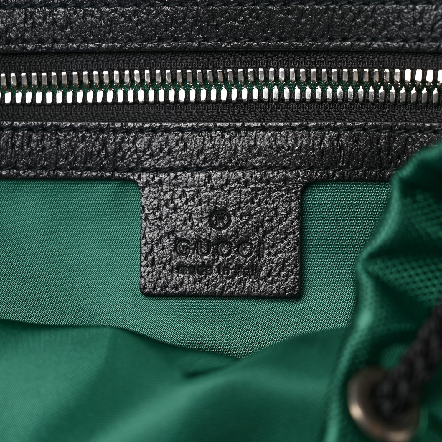 Gucci Econyl Nylon Monogram Off The Grid Utility Pocket Backpack Scrabble Green Black 6 of 9